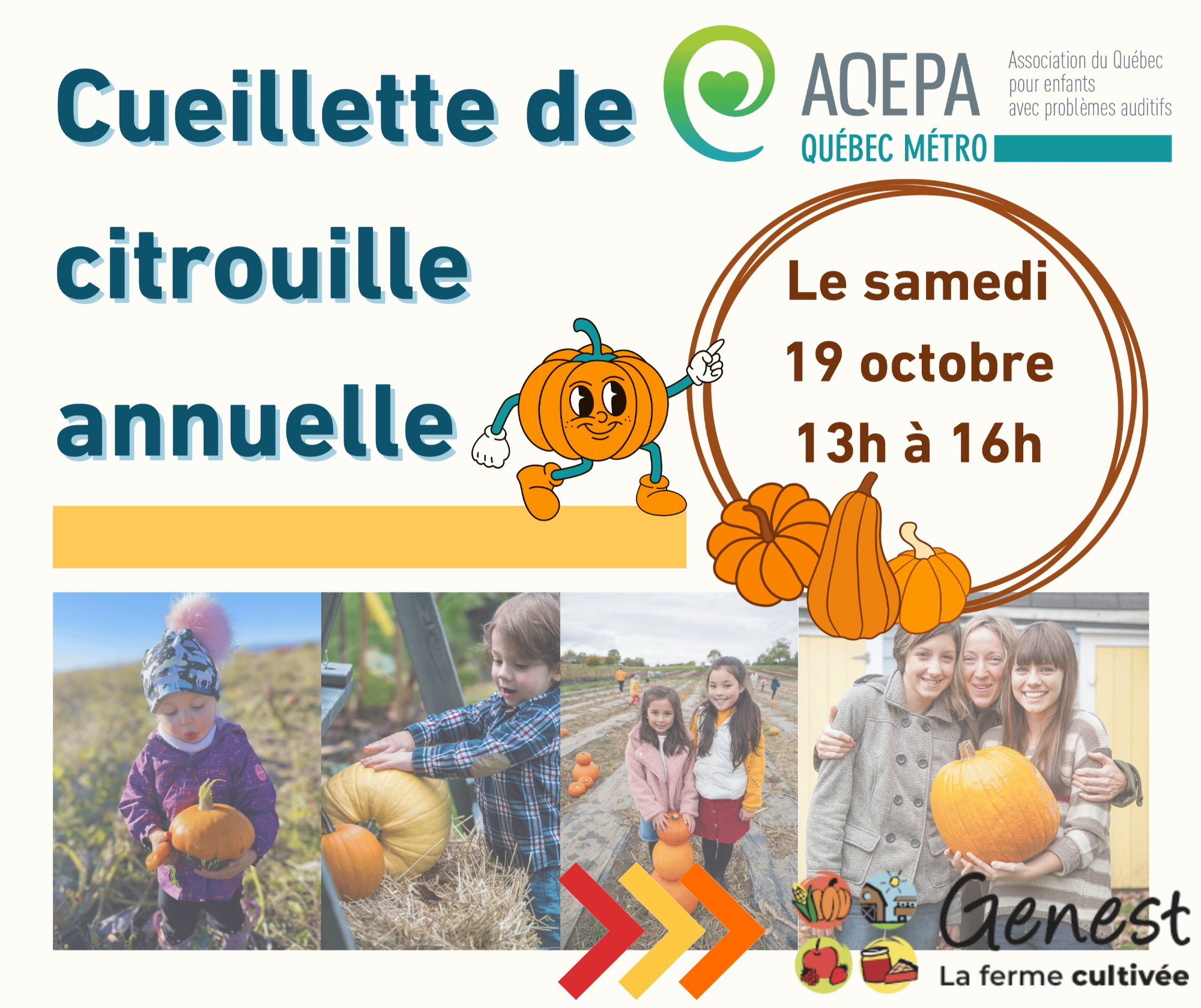 Cueillette de pommes annuelle AQEPA Québec Métro