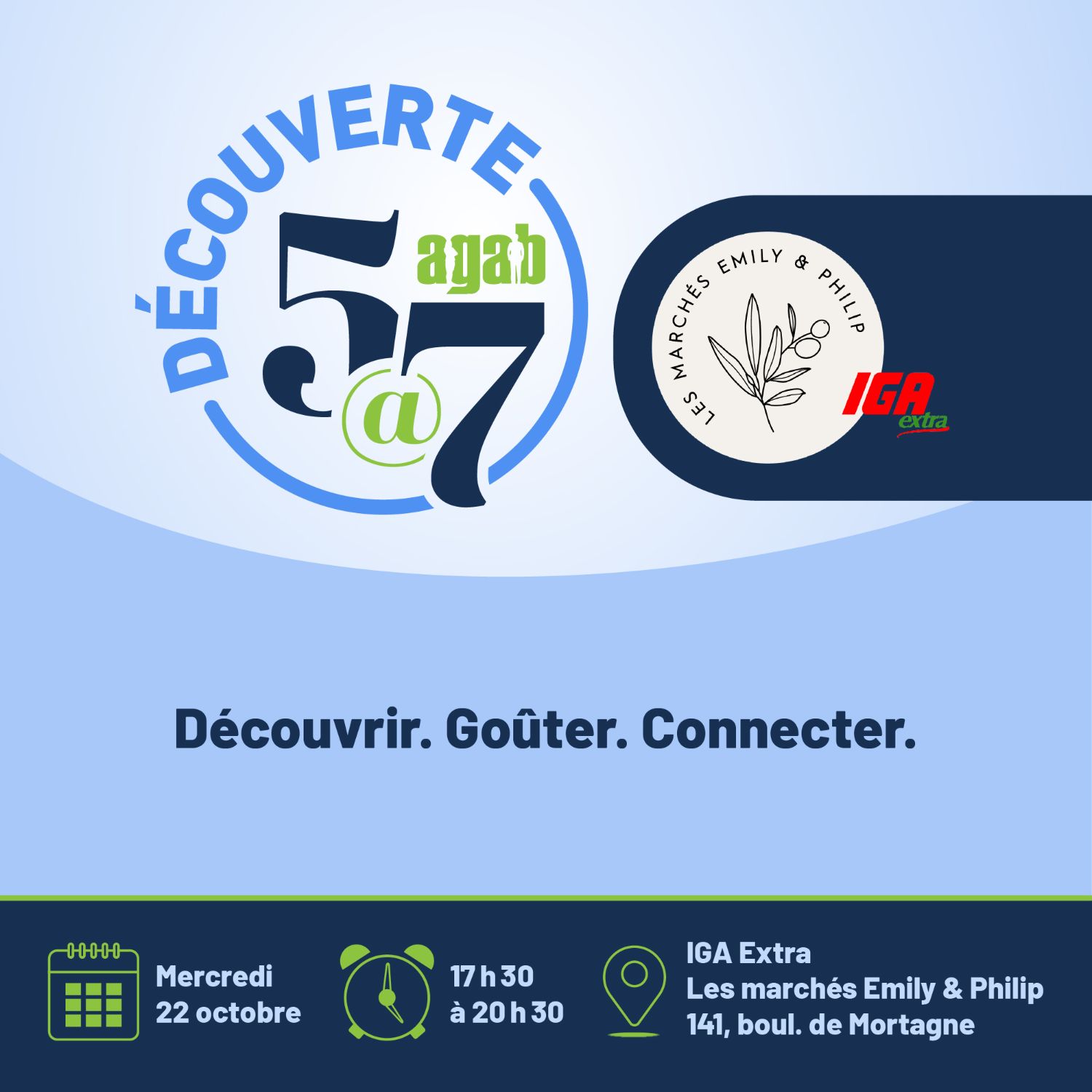 5@7 Découverte IGA Extra Emily & Philippe Desmarais