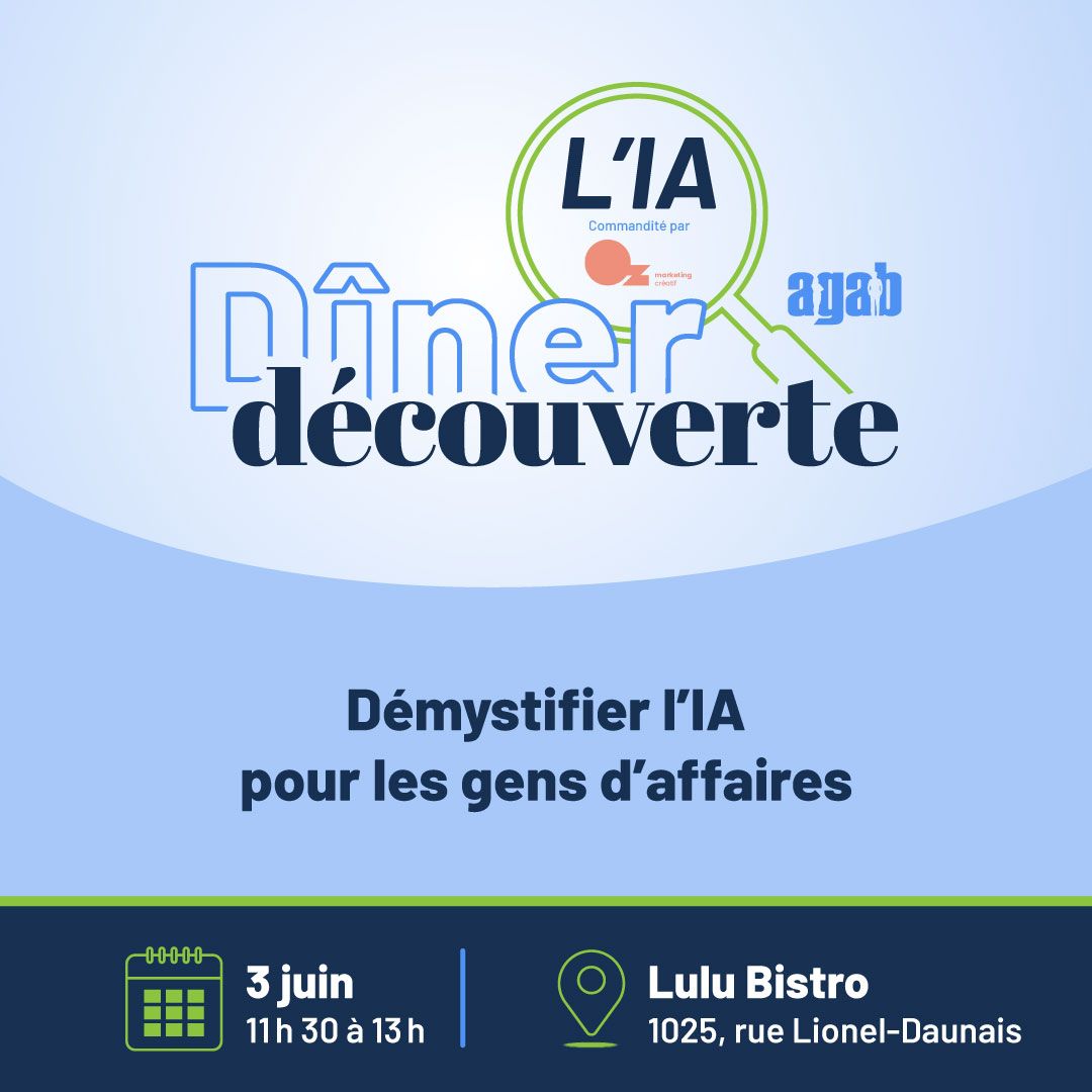 Dîner découverte - Démystifier l’IA pour les gens d’affaires