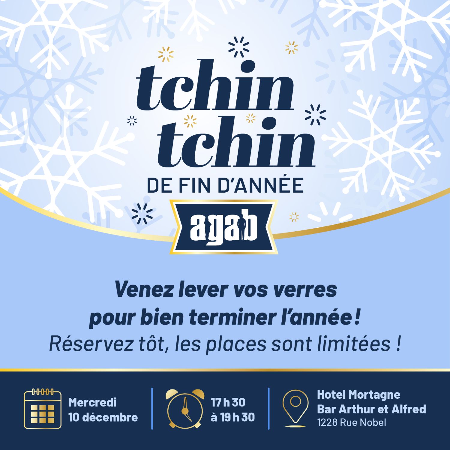 Tchin-tchin de fin d’année AGAB