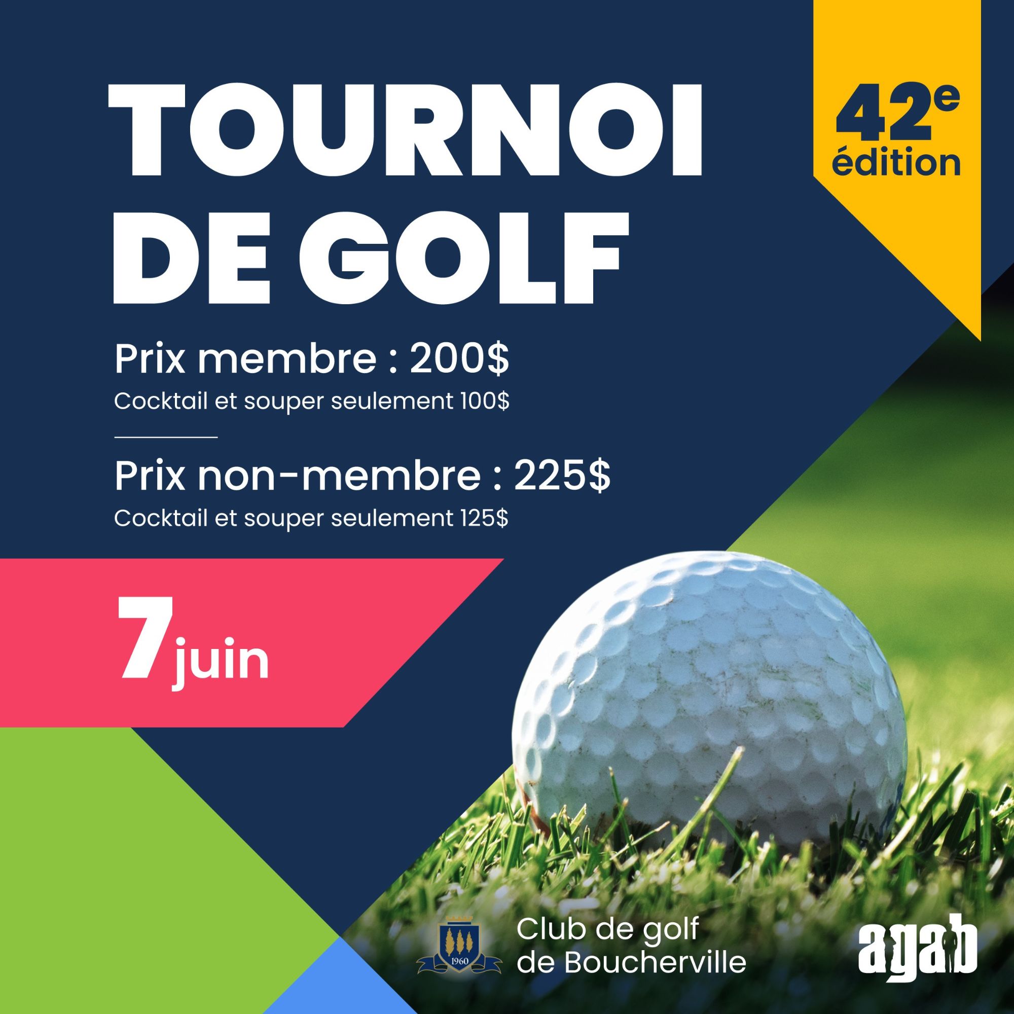 42e Tournoi de golf de l'AGAB
