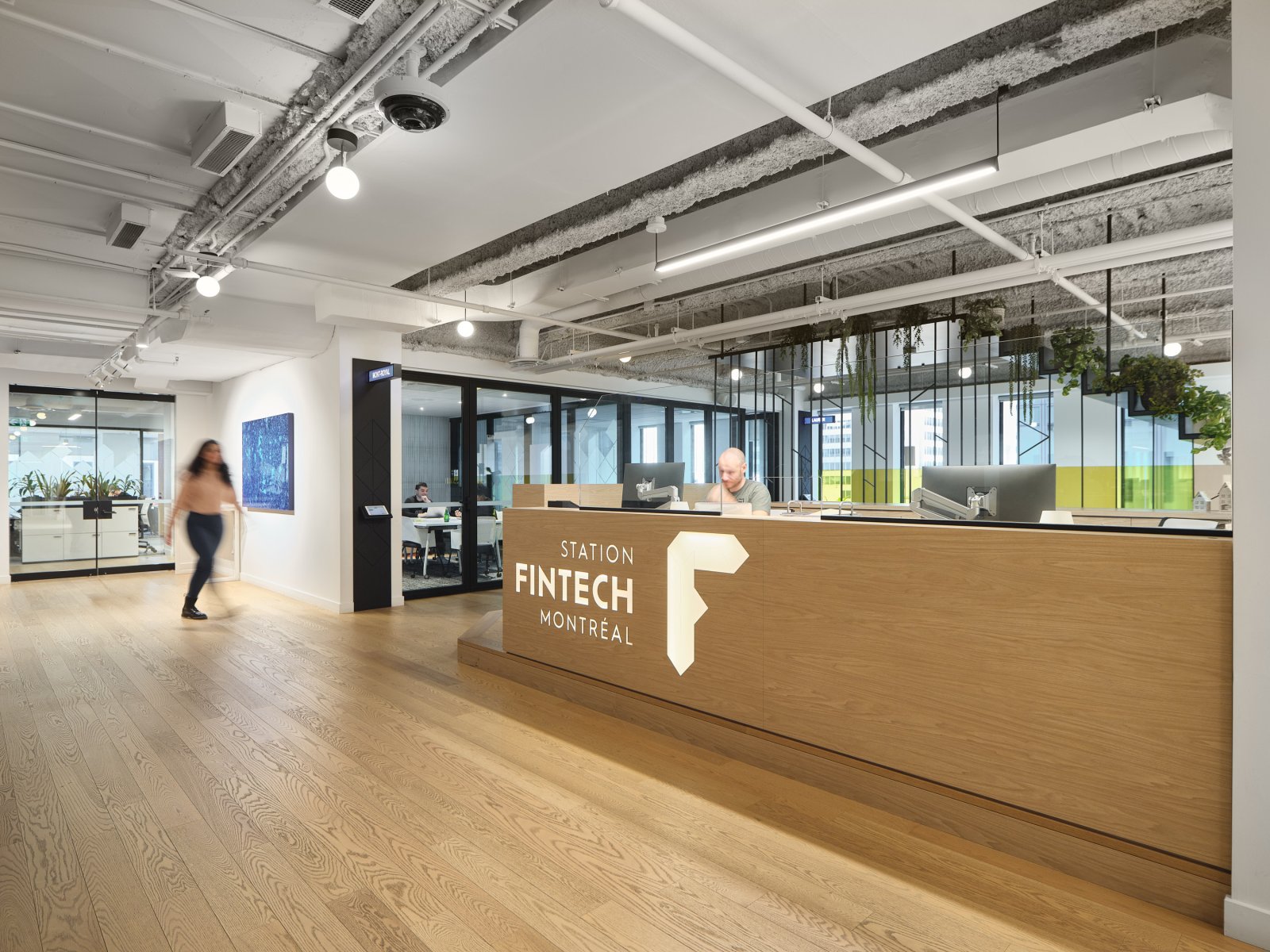 Reception of Station Fintech Montréal