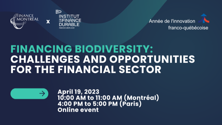 Biodiversity funding: challenges and opportunities for the financial sector