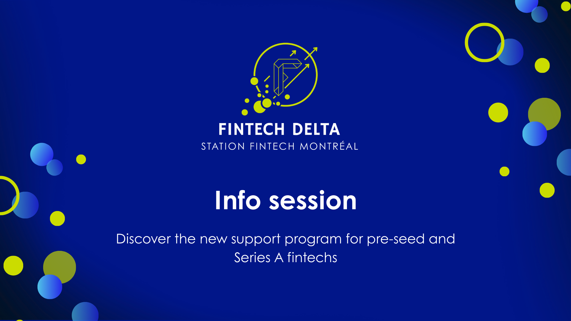 Info session 1 - Fintech Delta
