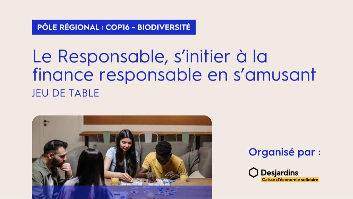 Le Responsable, s'initier à la finance responsable en s'amusant