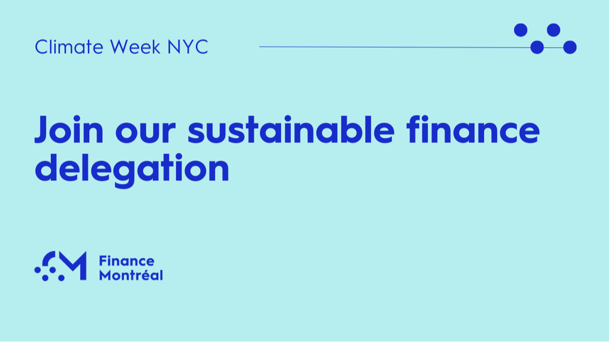 New York Climate Week – Join our Sustainable Finance Delegation