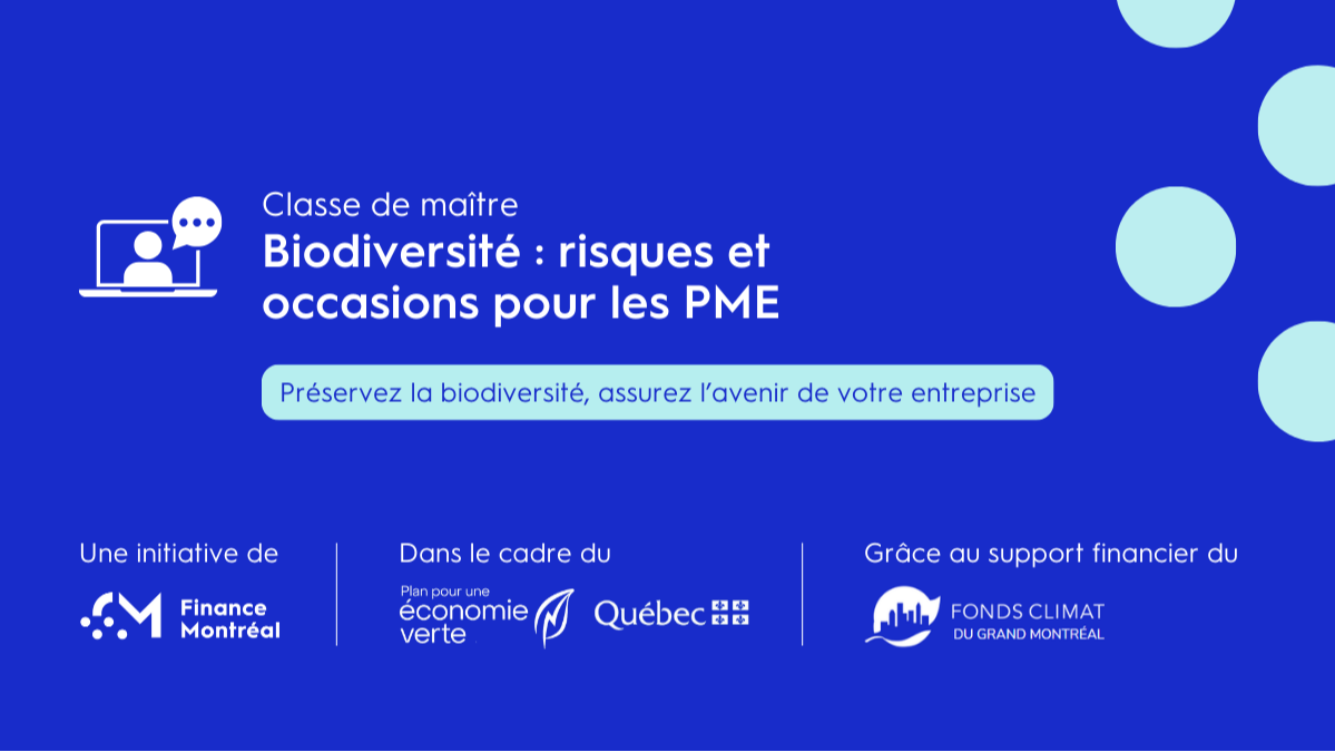 Biodiversité : risques et occasions pour les PME (French only)