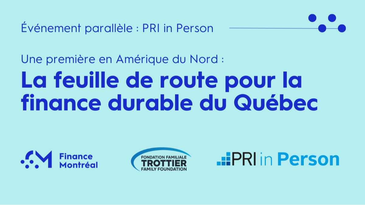 Une première en Amérique du Nord : la feuille de route du Québec en finance durable (anglais seulement)