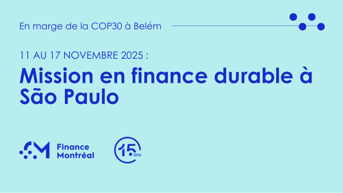 Mission en finance durable à São Paulo - en marge de la COP30