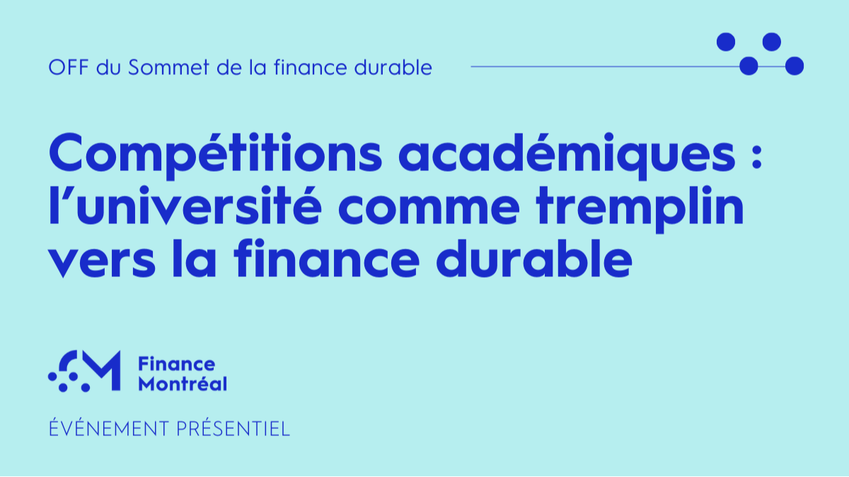 Compétitions académiques : l'université comme tremplin vers la finance durable