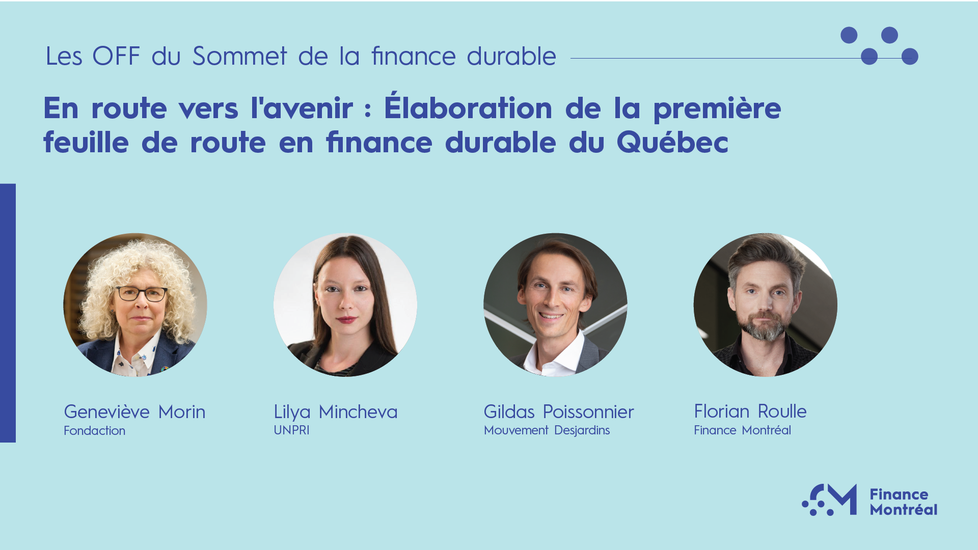 En route vers l'avenir : Élaboration de la première feuille de route en finance durable du Québec (Virtuel)
