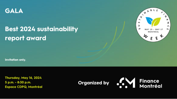 Gala - Best 2024 sustainability report award