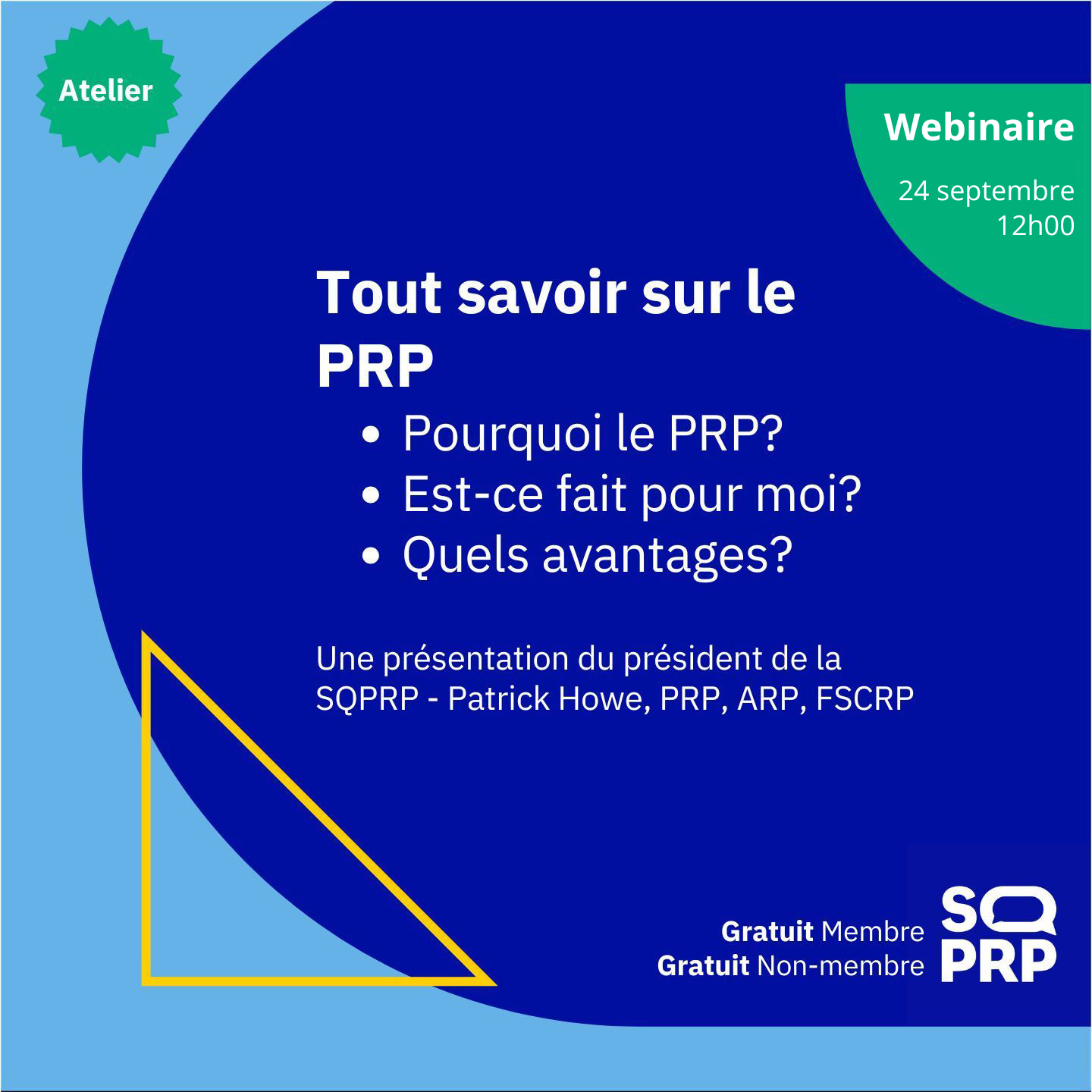 Tout savoir sur le PRP - Automne 2025