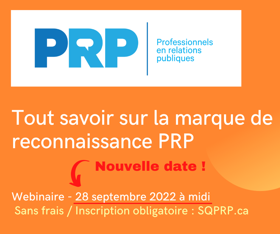 NOUVELLE DATE - TOUT SAVOIR SUR LE PRP