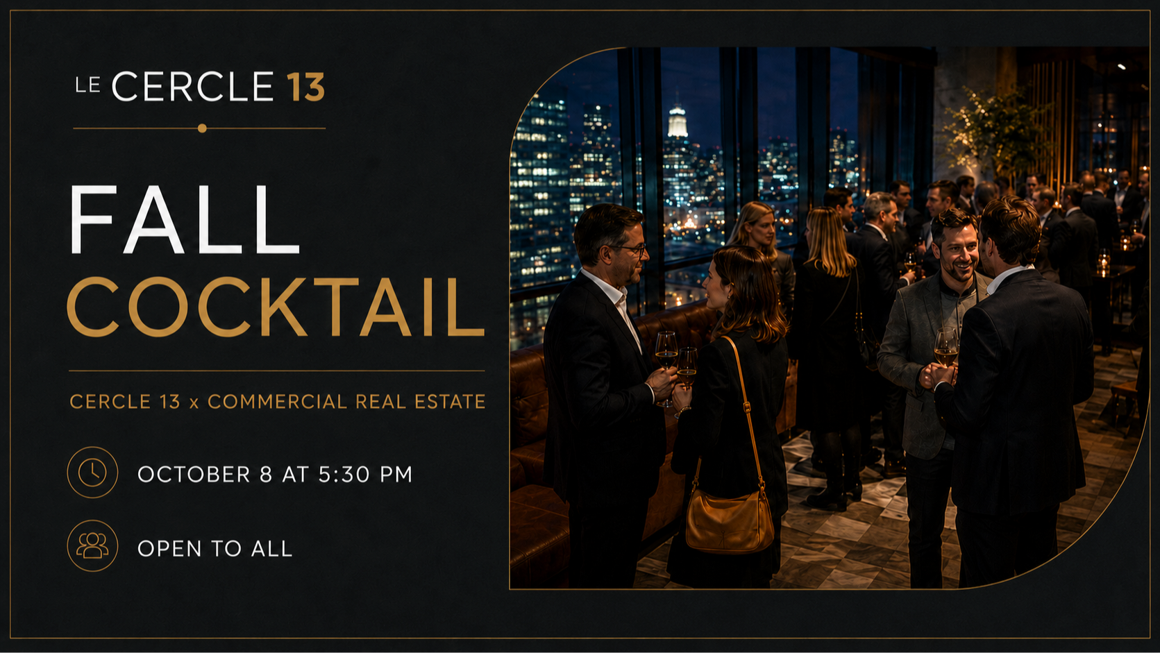 C13 cocktail and Immobilier commercial