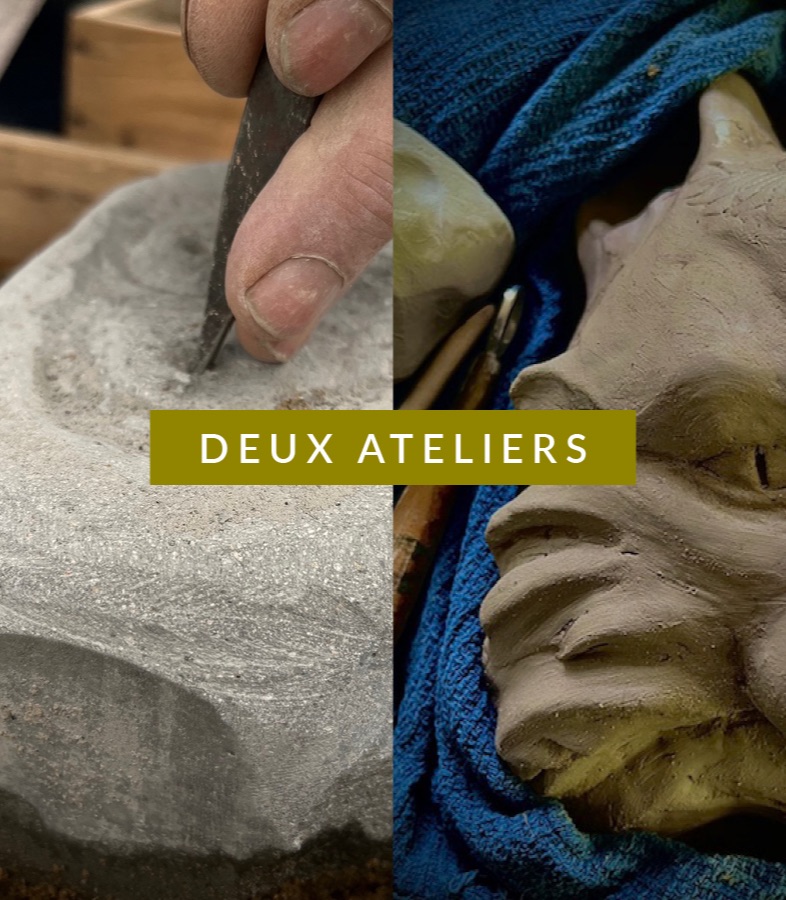 Ateliers de sculpture sur pierre et de modelage d'argile