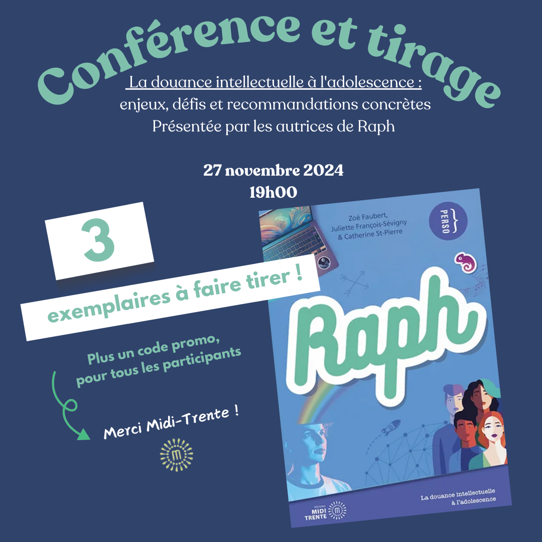 Conférence virtuelle - La douance intellectuelle à l'adolescence