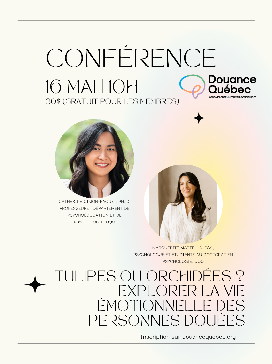 Tulipes ou orchidées ? : explorer la vie émotionnelle des personnes douées