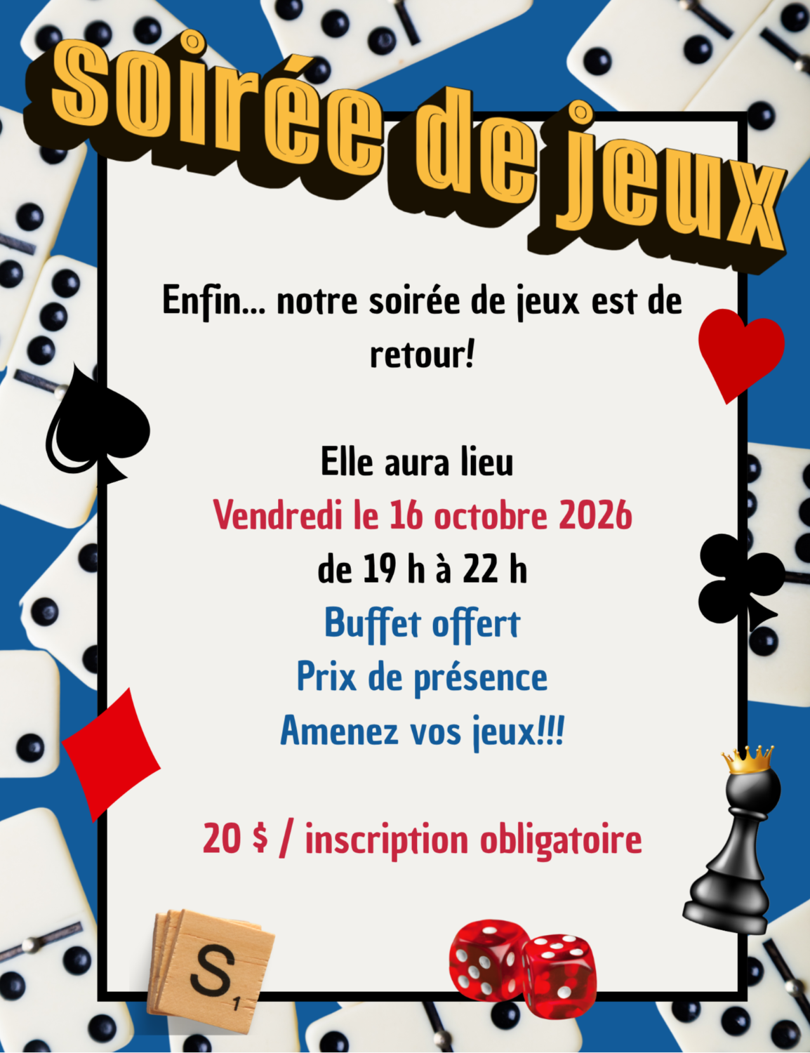 Soirée de jeux