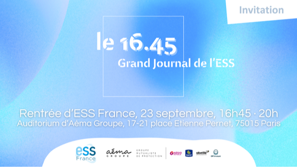 Grand Journal de l'ESS : l'événement de rentrée d'ESS France (75)