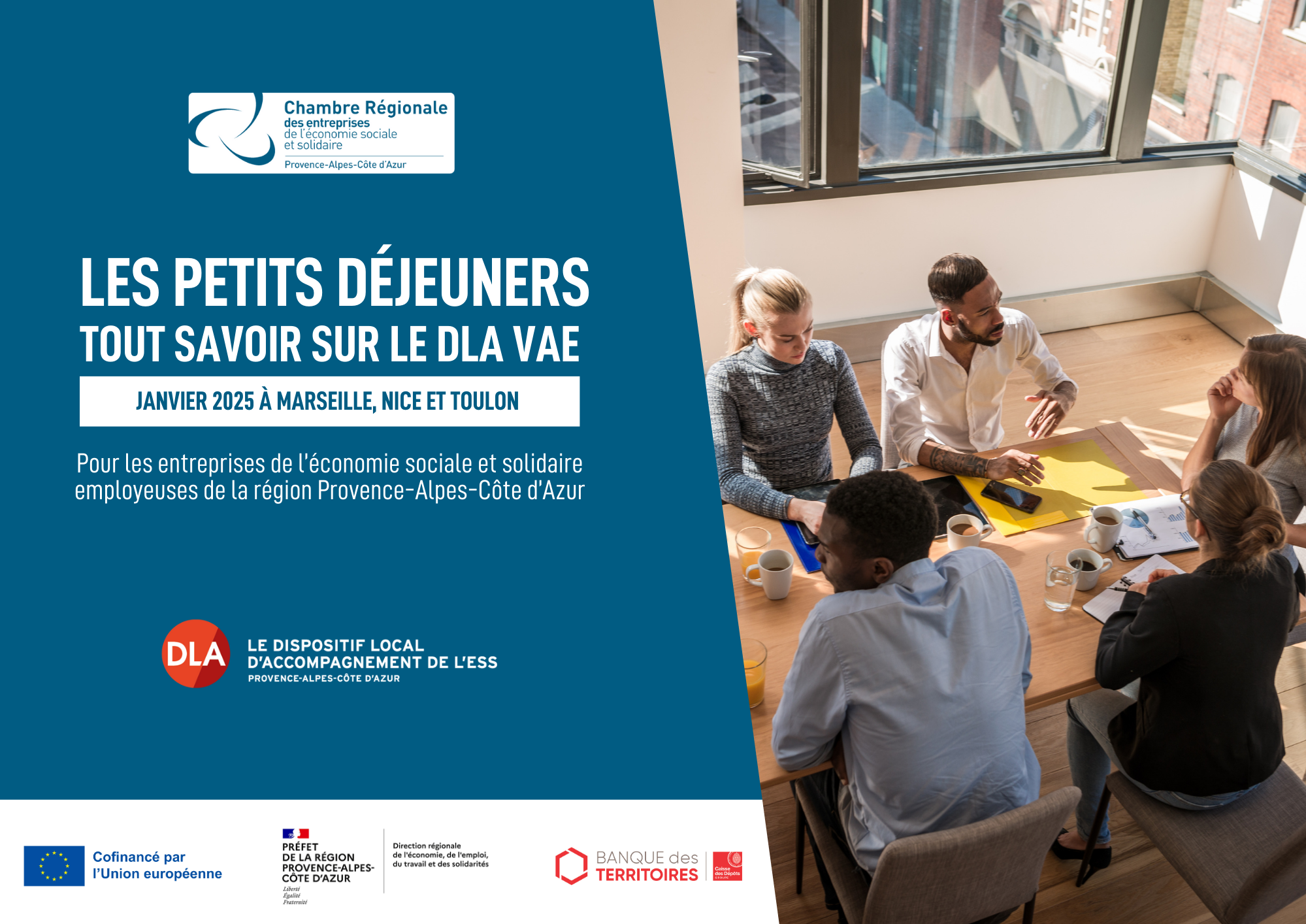 Petit déjeuner : tout savoir sur le nouveau dispositif DLA VAE | La CRESS, la DREETS Paca (06)