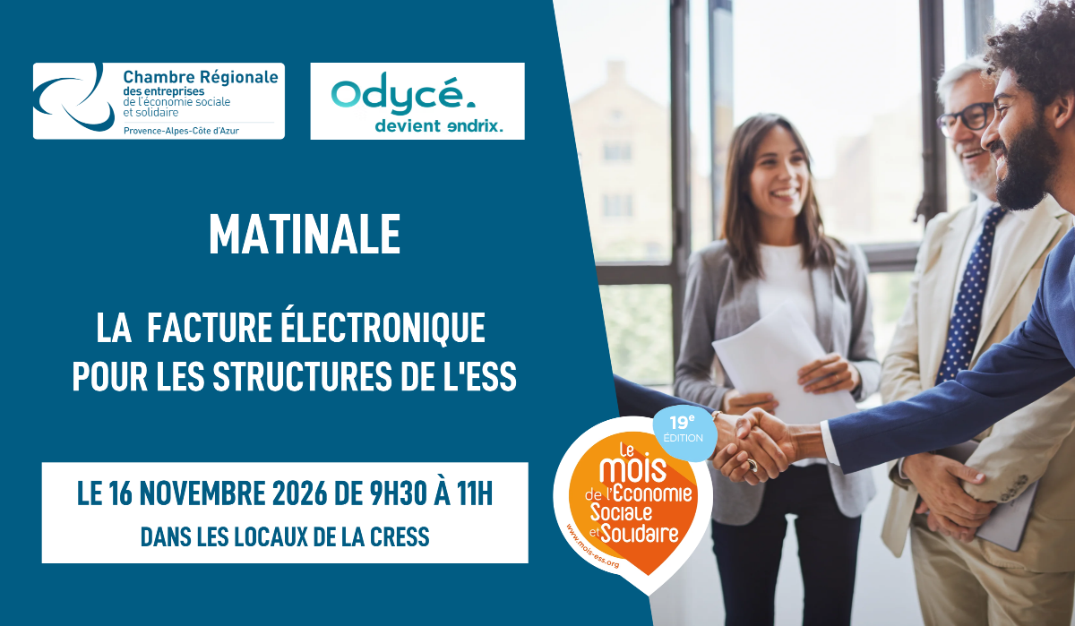 Matinale : La facture électronique dans les structures de l’ESS