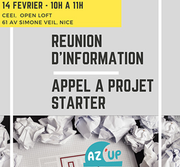 Az’Up (06) réunion d’information appel à projets STARTER