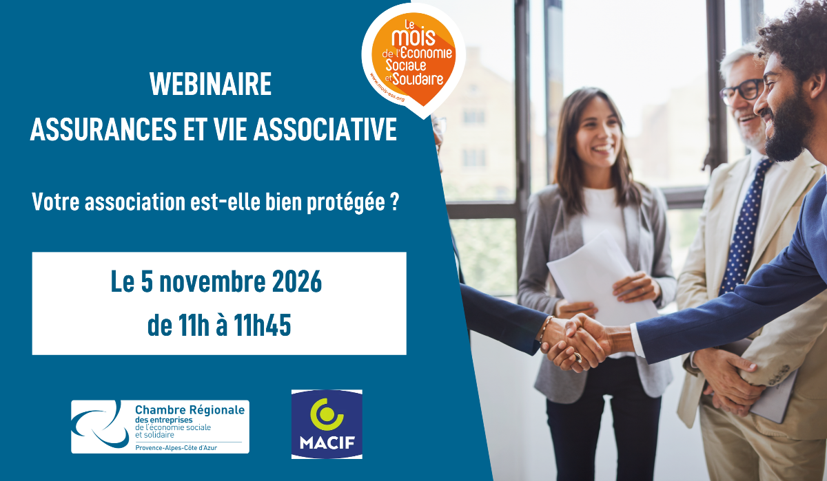 Webinaire Assurance et vie associative