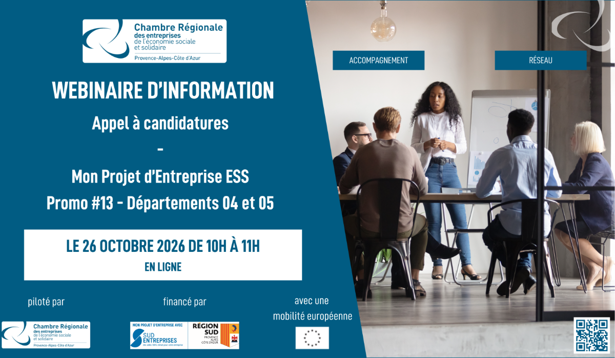 Webinaire : Réunion d'information | Appel à candidatures Promo #13 du