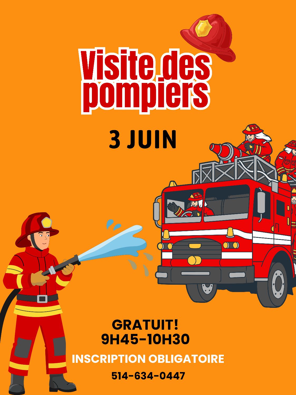 Visite des pompiers