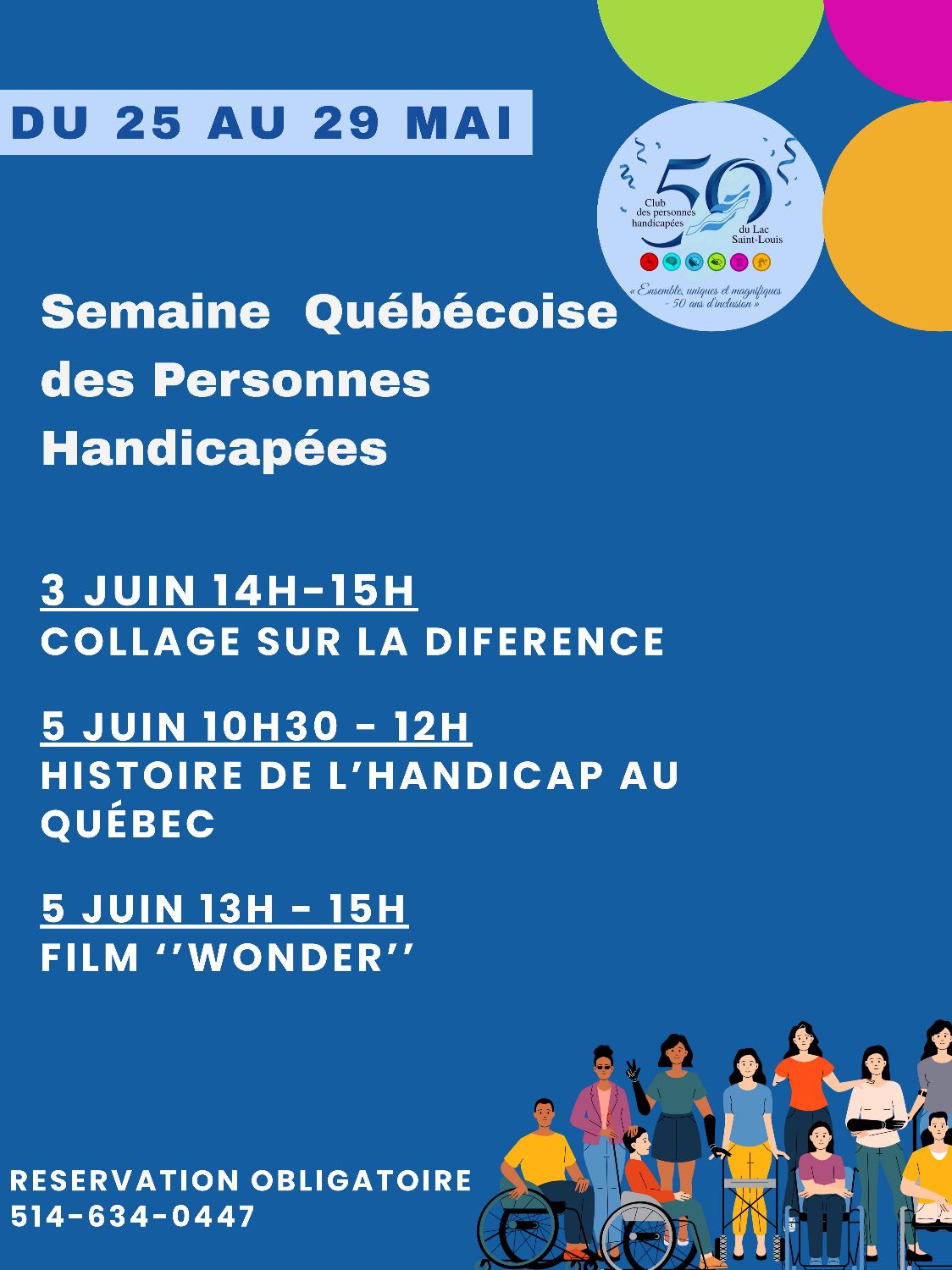 Semaine de l'accessibilité - Collage sur la différence