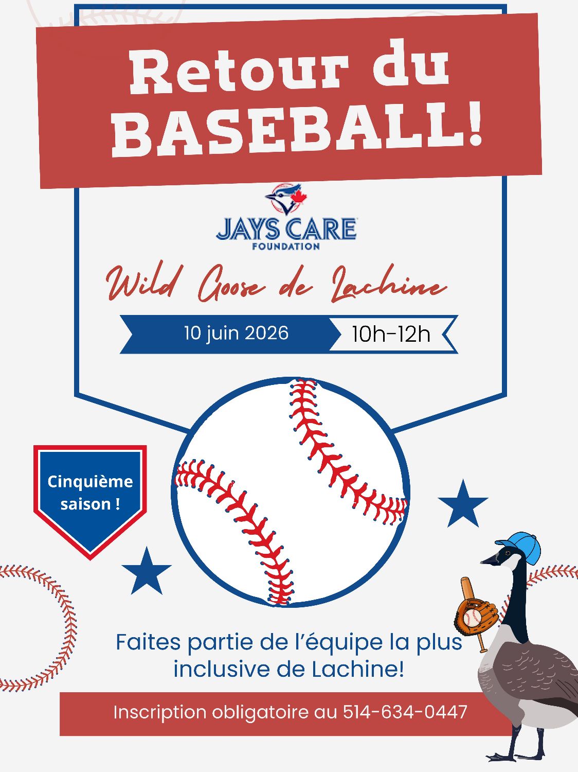 Retour du baseball Wild Goose de Lachine