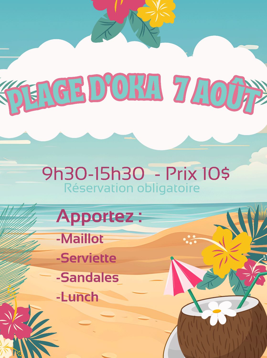 Plage d'Oka