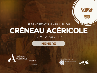 Le rendez-vous annuel du Créneau Acéricole - Membre