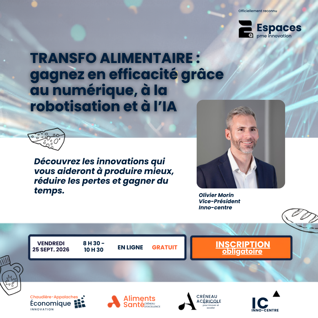 Webinaire - Transformation alimentaire : produire mieux, réduire les pertes, gagner du temps