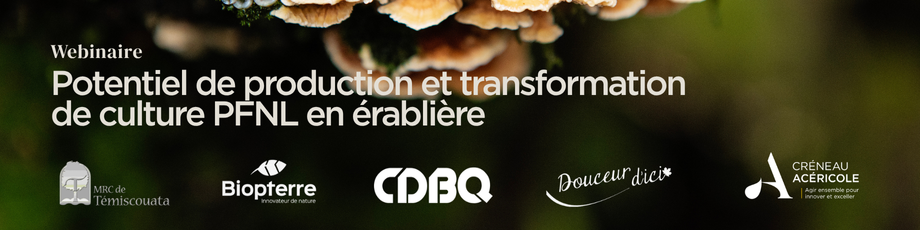 Potentiel de production et transformation de culture PFNL en érablière