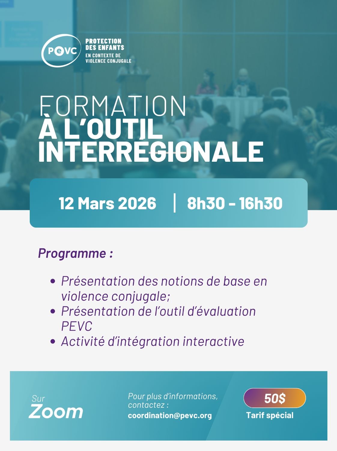 FORMATION À L'OUTIL INTERRÉGIONALE