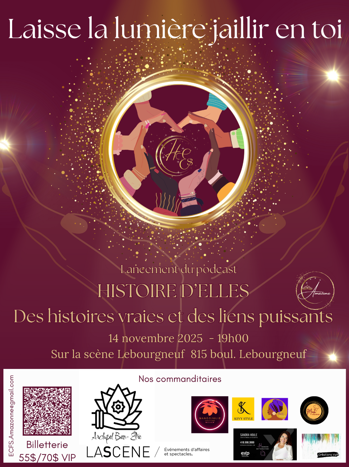 Laisse la lumière jaillir en toi