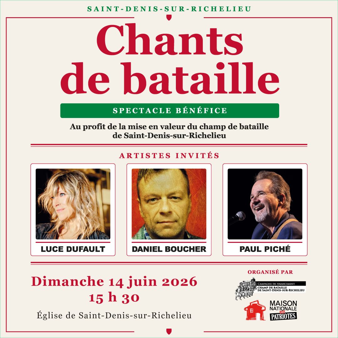 Les Chants de bataille - Spectacle bénéfice