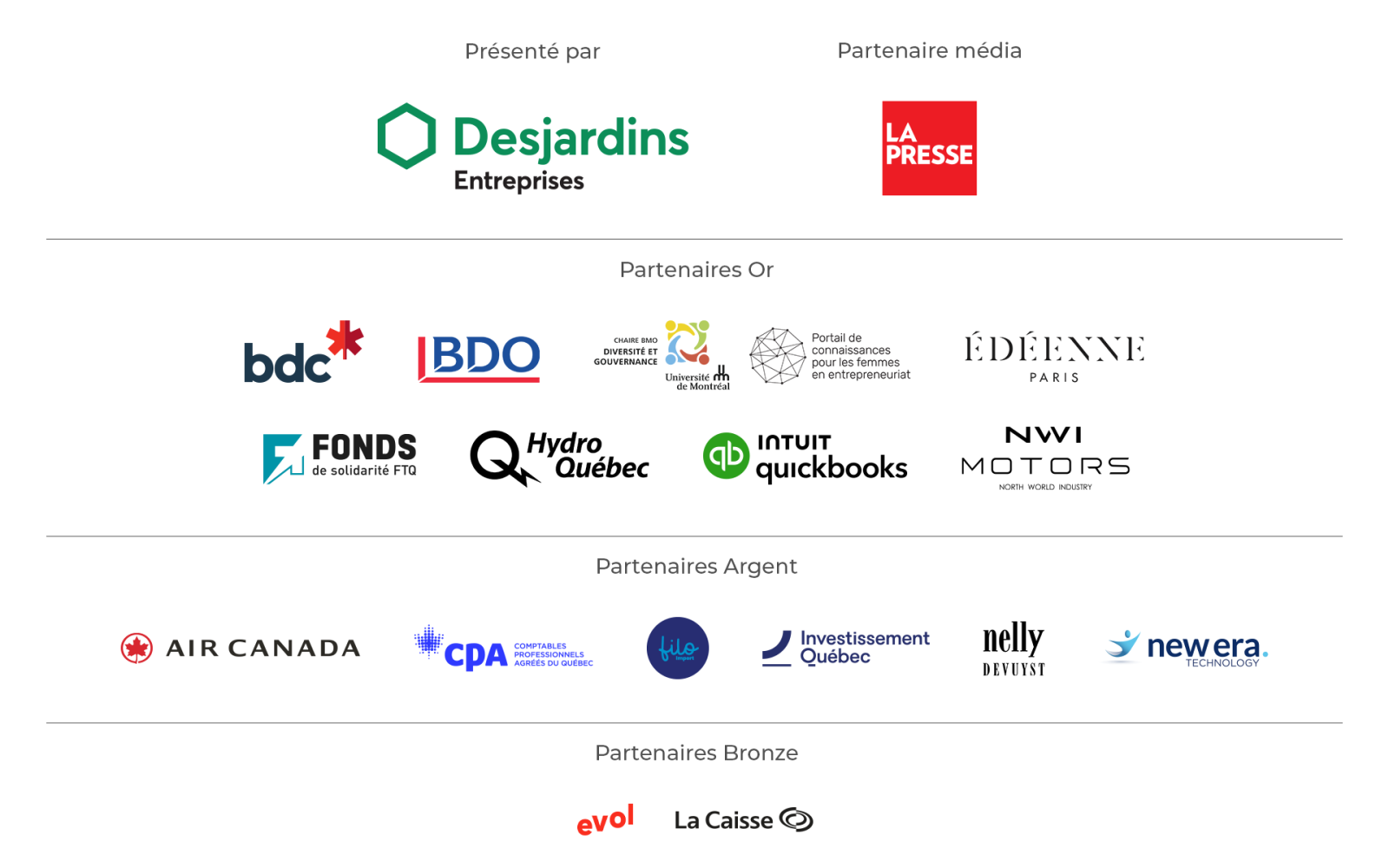 Partenaires PFAQ 2026
