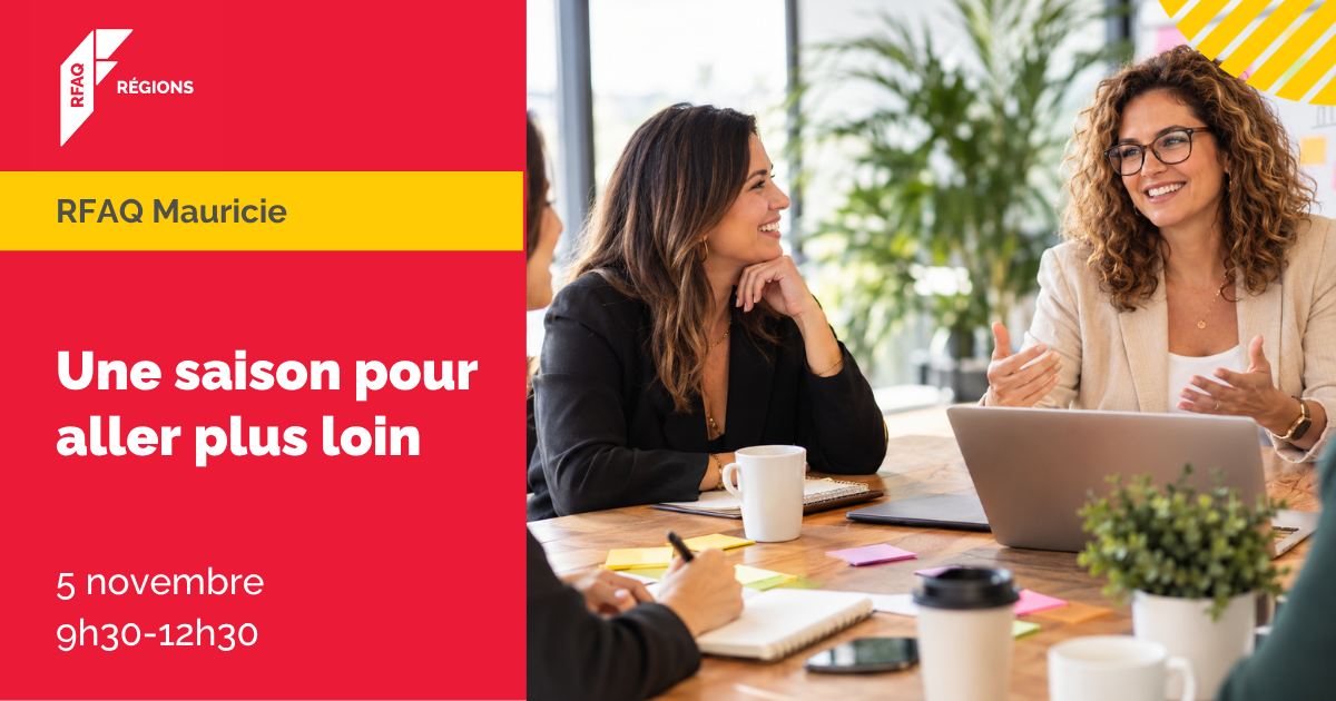 Une saison pour aller plus loin — RFAQ Mauricie — 5 novembre 2026