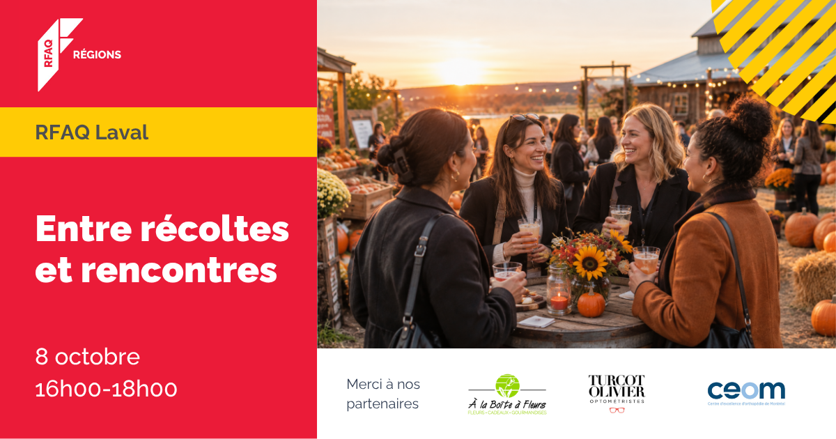 Entre récoltes et rencontres — RFAQ Laval — 8 octobre 2026