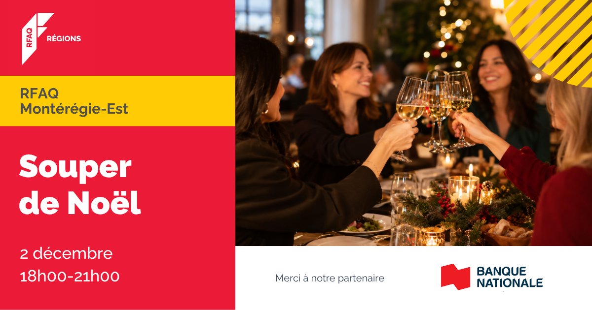 Souper de Noël du RFAQ Montérégie-Est — 2 décembre 2026