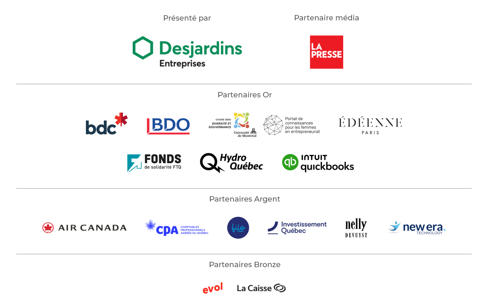 Partenaires PFAQ 2026