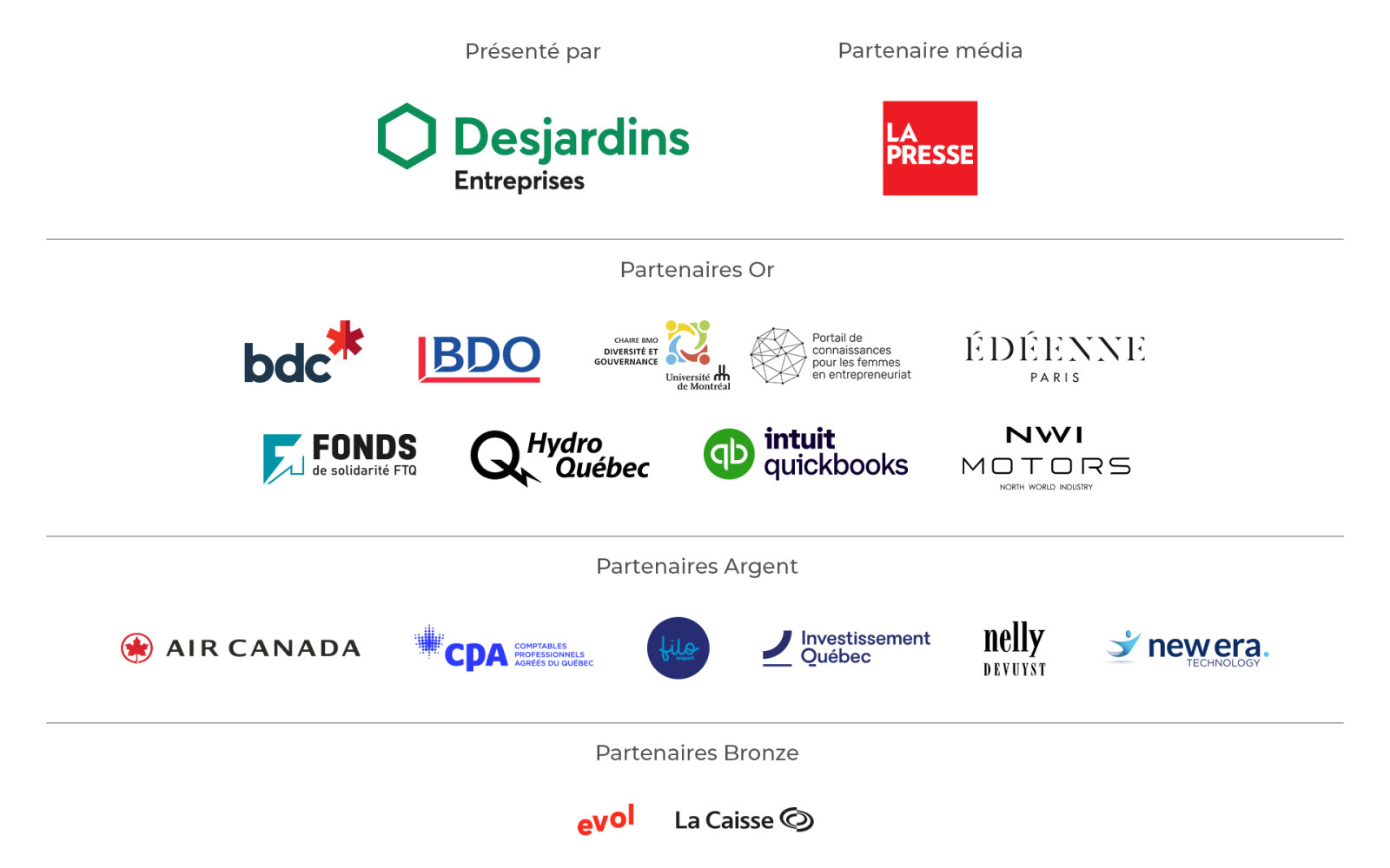 Partenaires PFAQ 2026