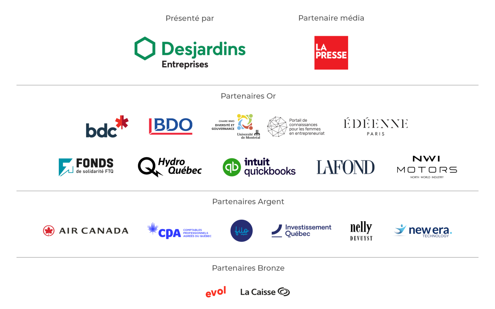 Partenaires PFAQ 2026