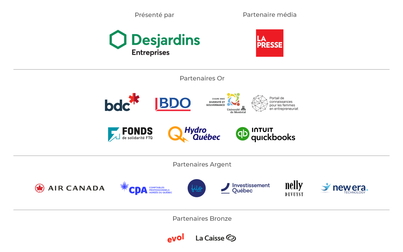Partenaires PFAQ 2026