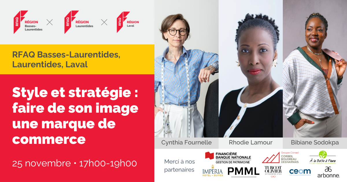 Style et stratégie : faire de son image une marque de commerce — RFAQ Basses-Laurentides — 25 novembre 2026