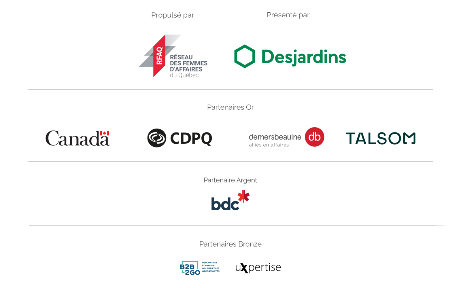 Logo des partenaires 2025