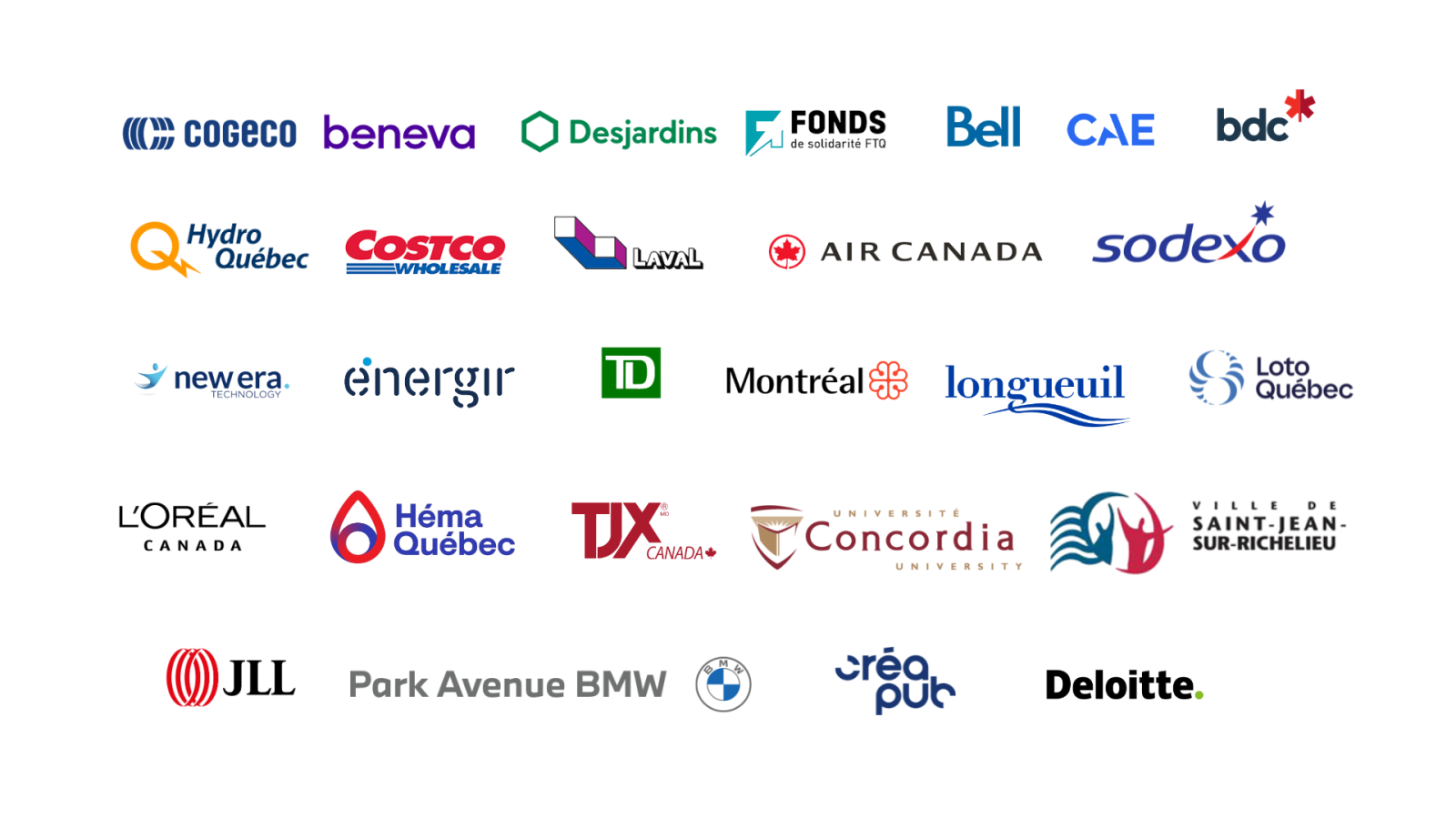Logo des acheteurs présents pour la 12e édition